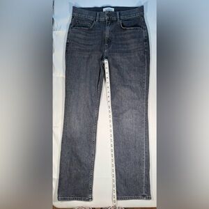 Lafayette 148 New York Dark Gray REEVE Straight Leg Jeans. Quiet luxury